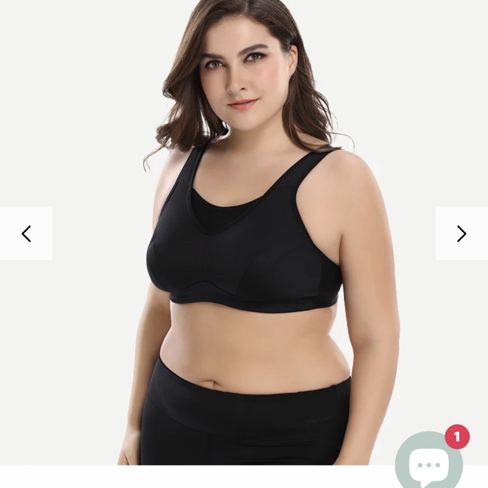 Wingslove Black Sports Bra
